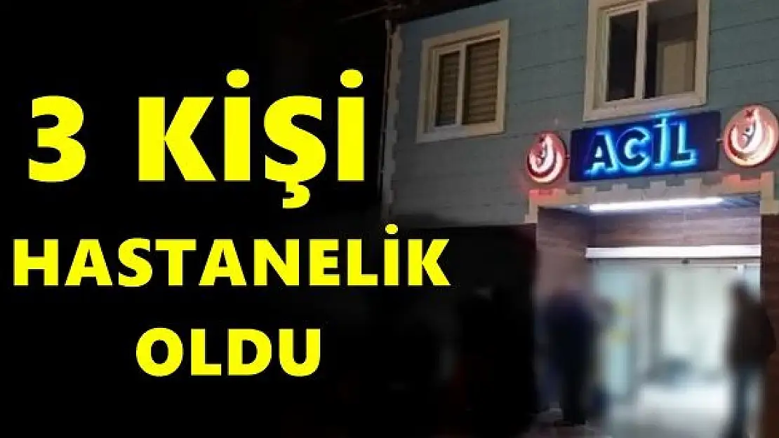 Bartın'da 3 kişi hastanelik oldu