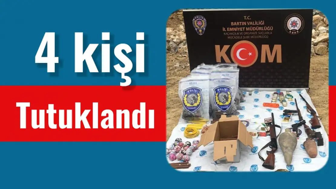 Bartın'da 4 şahıs tutuklandı