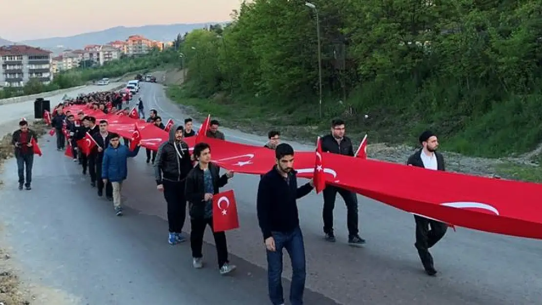 Bartın'da 57.Alay İçin Vefa Yürüyüşü