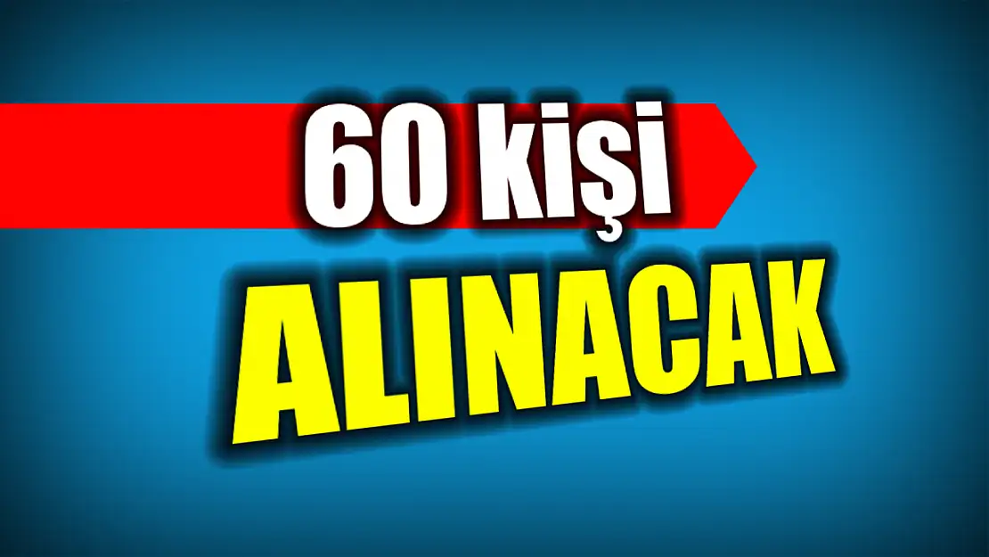 Bartın'da 60 kişi alınacak