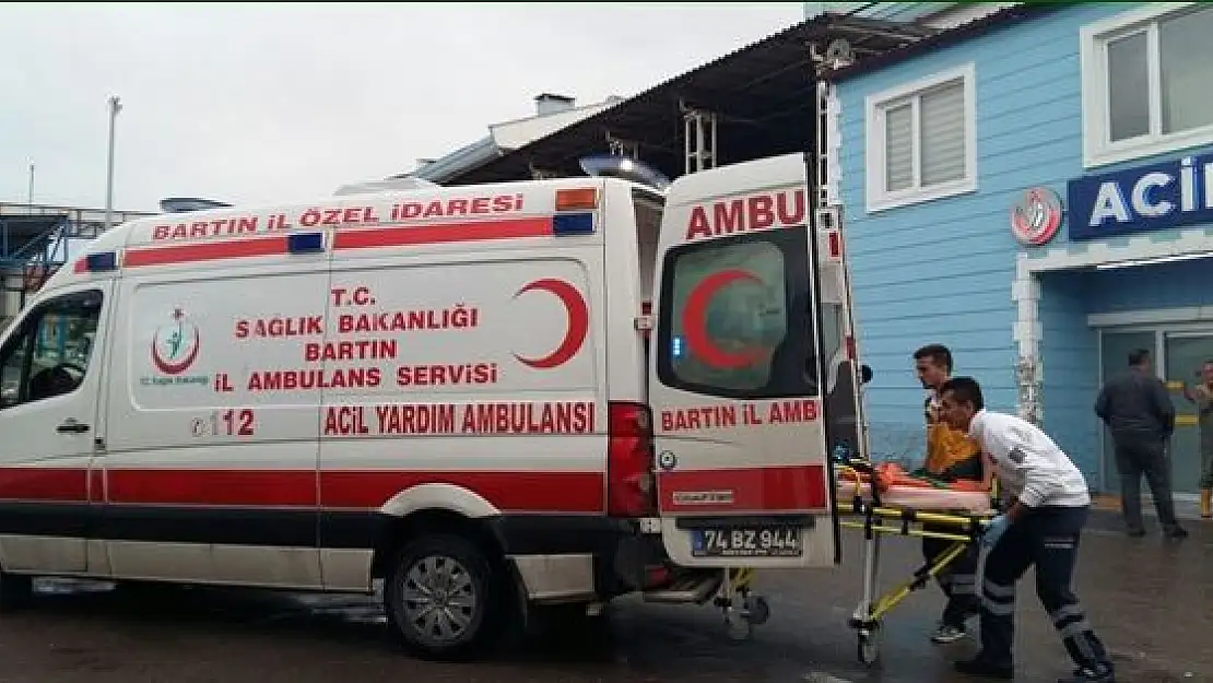 Bartın'da ağaçtan düşen 2 kişi yaralandı