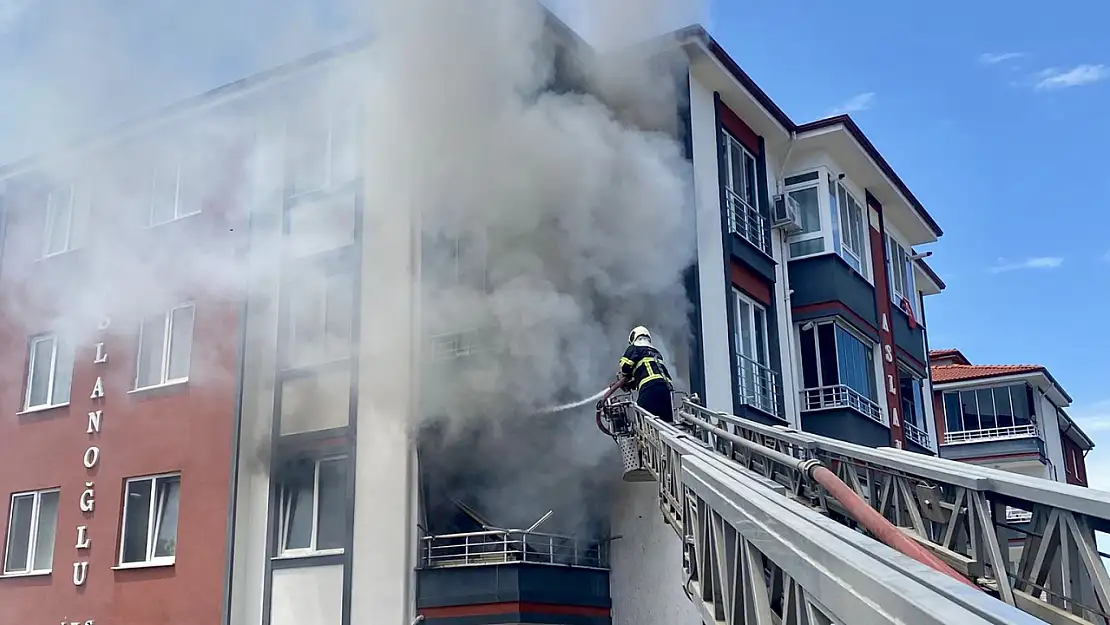 Bartın'da apartmanda korku dolu anlar