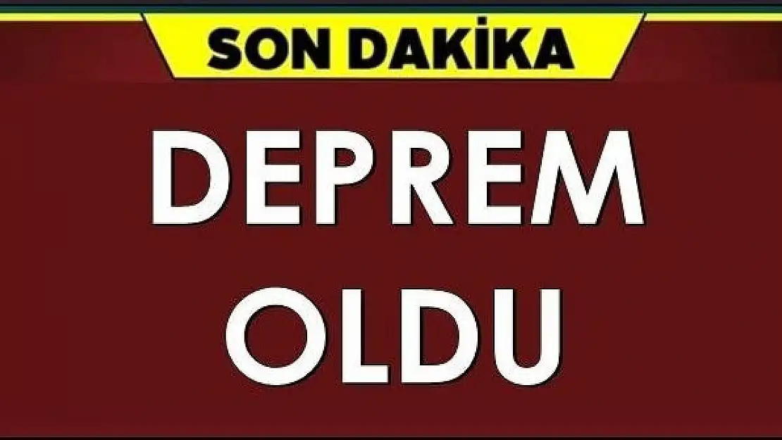 Bartın'da deprem