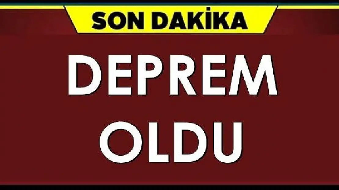 Bartın'da deprem oldu!