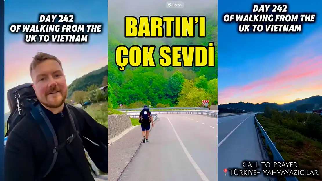 Bartın'da ezan sesinden çok etkilendi