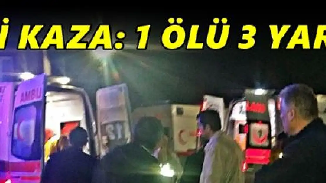 Bartın'da feci kaza, 1 ölü 3 yaralı