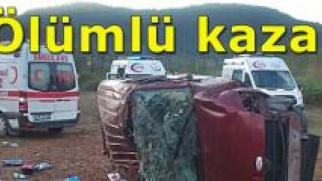 Bartın'da feci kaza:1ölü 4 yaralı