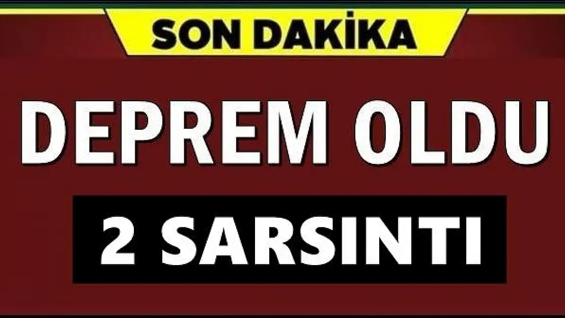 Bartın'da iki ayrı sarsıntı