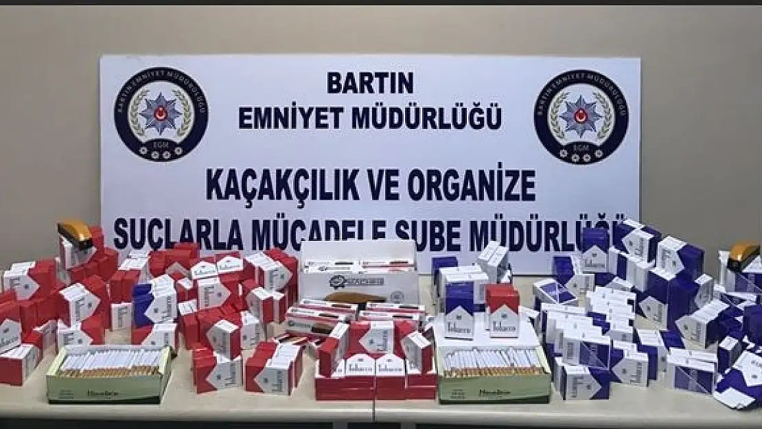 Bartın'da kaçak sigara ele geçirildi