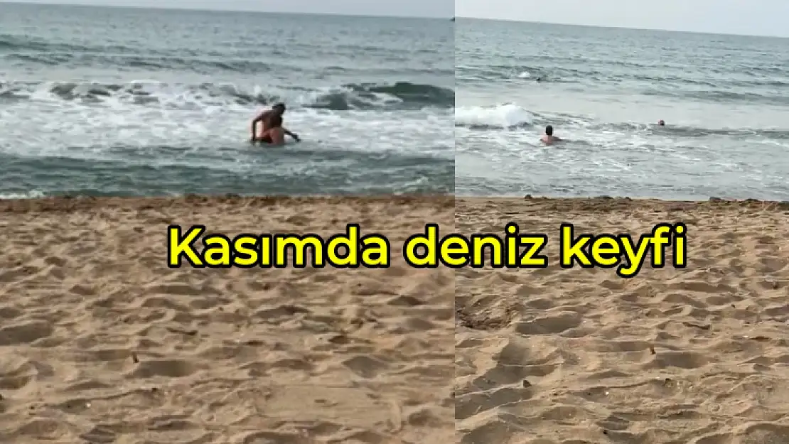 Bartın'da kasımda deniz keyfi