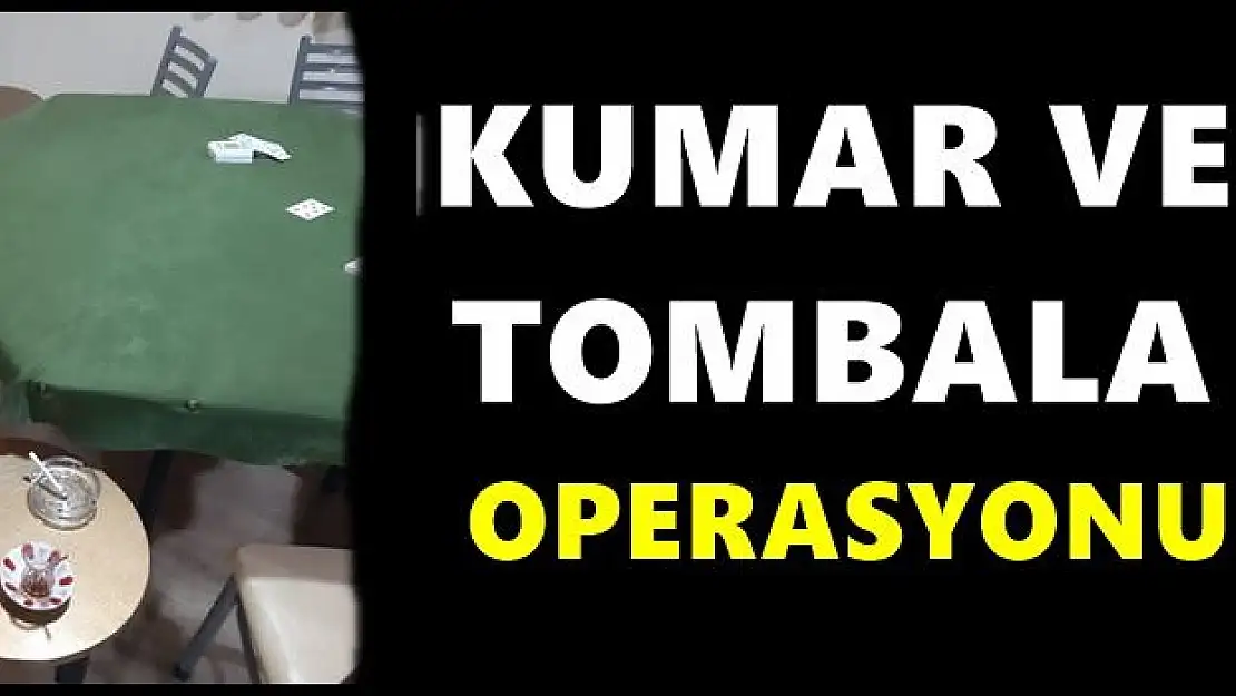Bartın'da Kumar ve tombala operasyonu