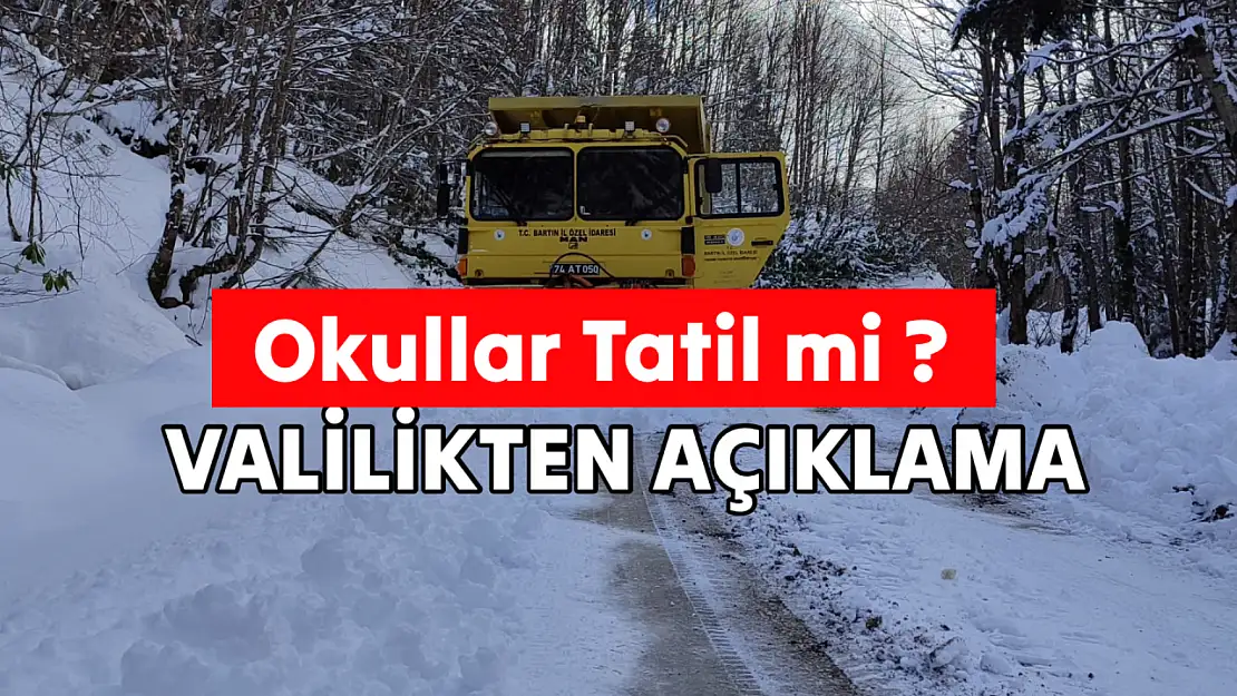 Bartın'da okullar tatil mi?