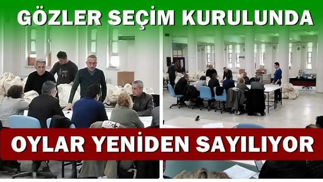 Bartın'da oylar yeniden sayılıyor