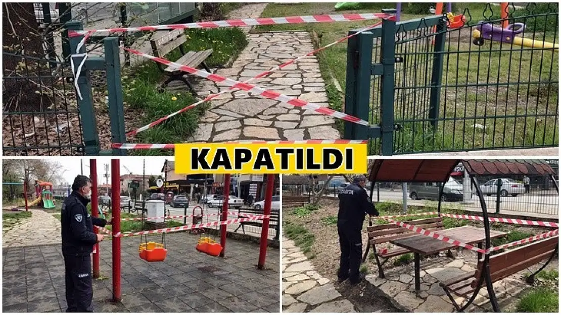 Bartın'da Park Alanları Kapatıldı