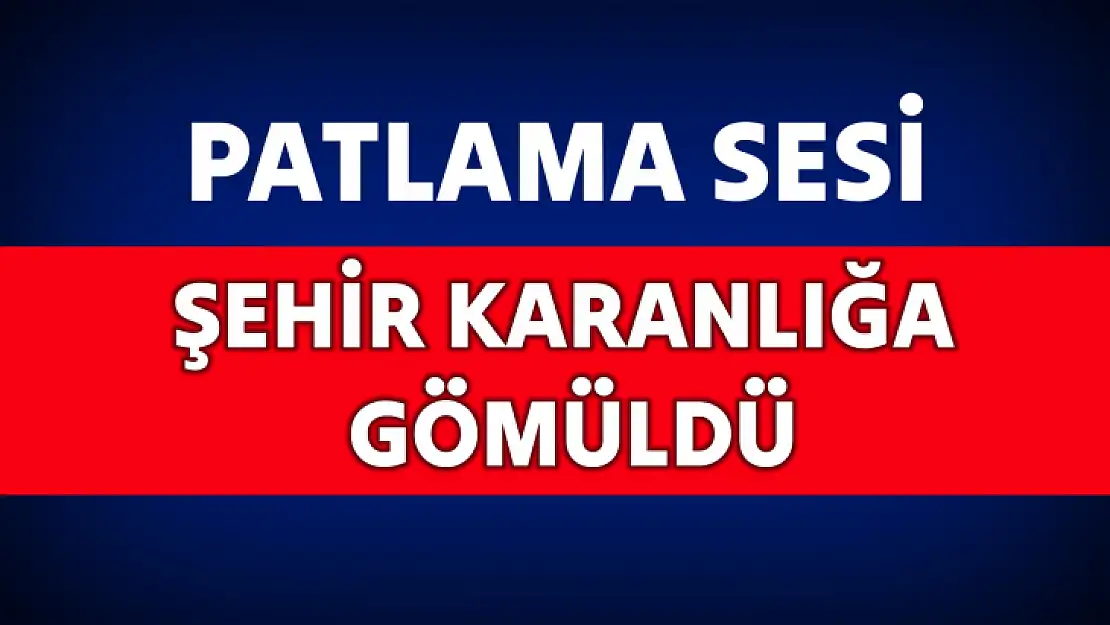 Bartın'da Patlama sesi