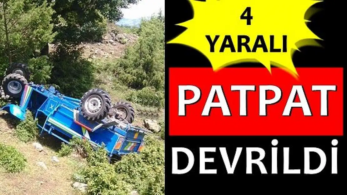 Bartın'da Patpat devrildi, 4 yaralı