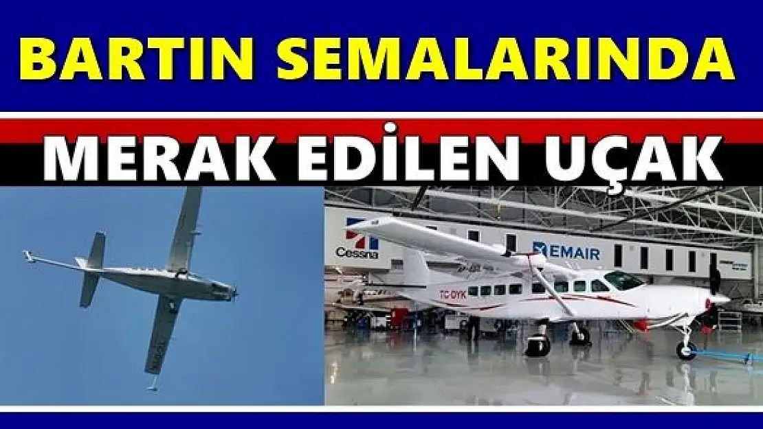 Bartın'da Pazar sabahı merak uyandıran uçak