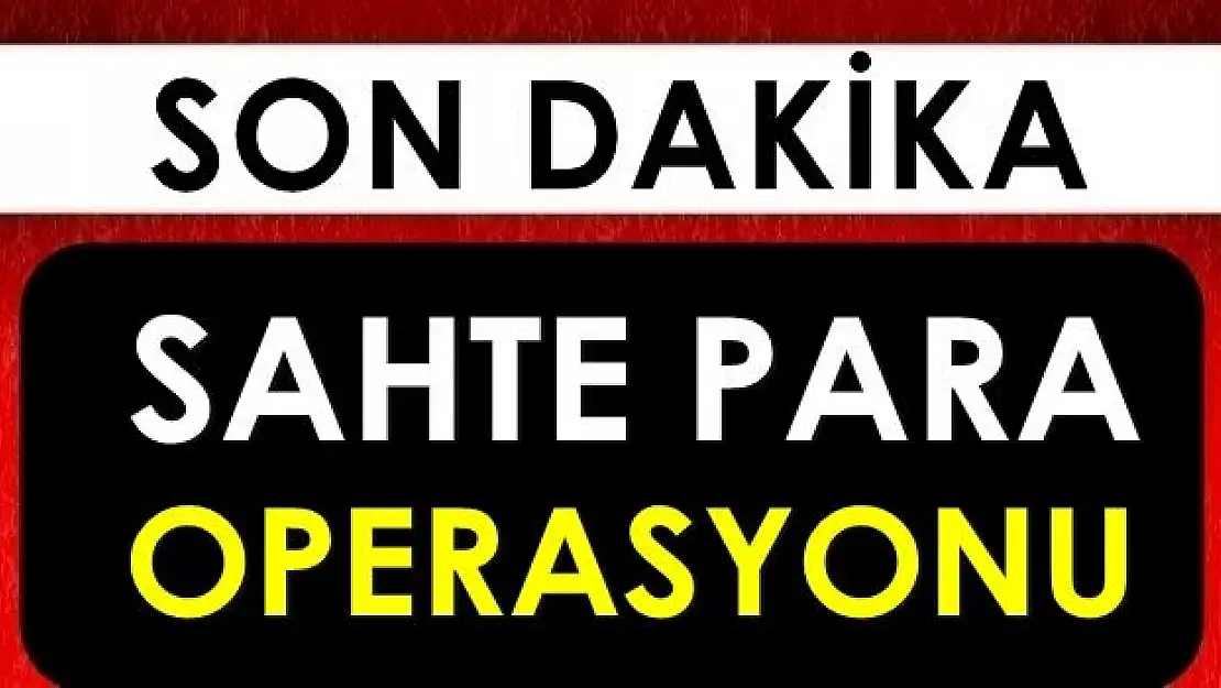 Bartın'da sahte para operasyonu