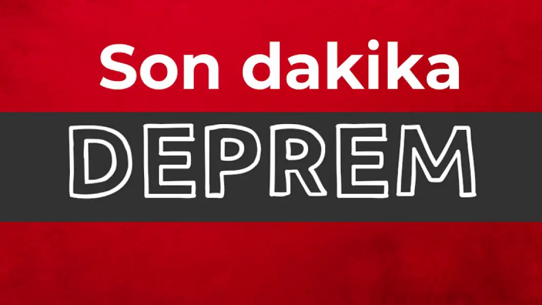 Bartın'da sarsıntı