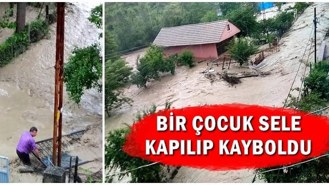 Bartın'da sel felaketi, bir çocuk kayıp