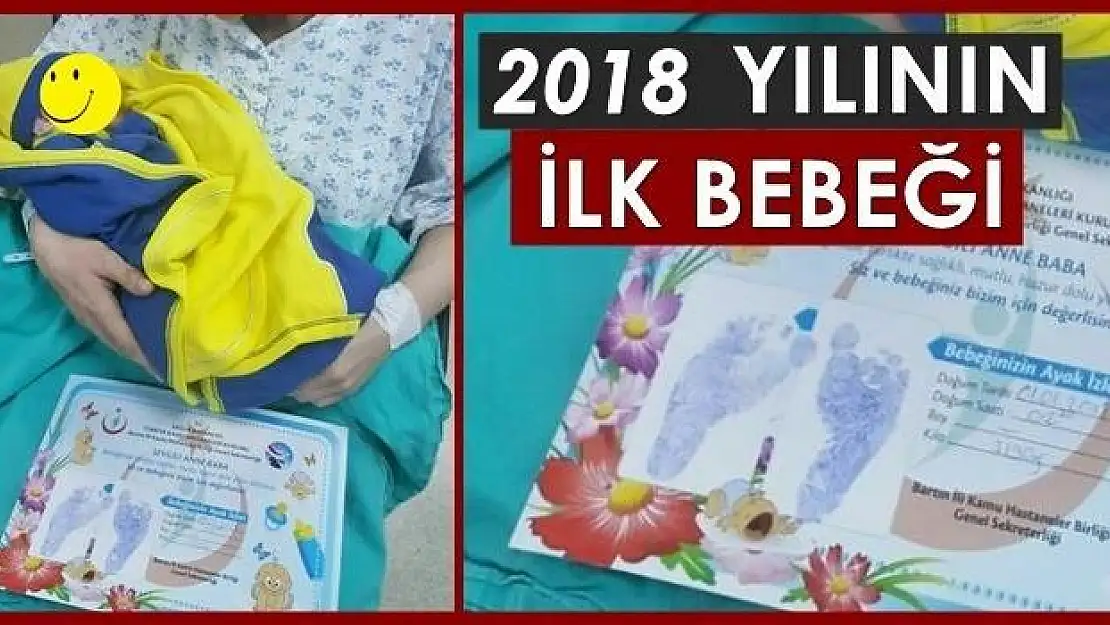 Bartın'da yılın ilk bebeği doğdu