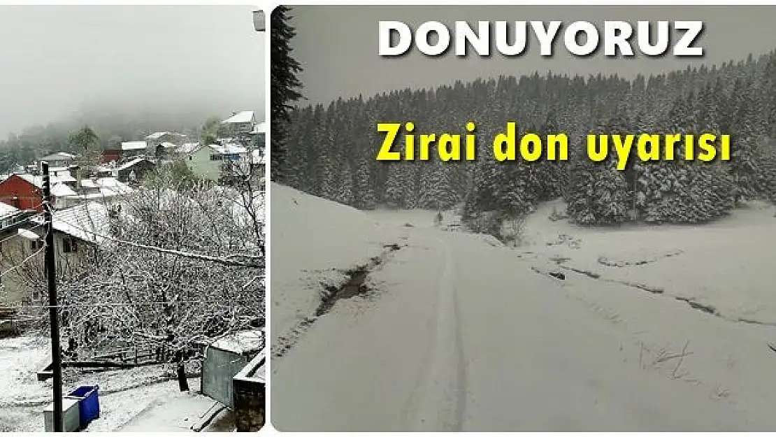 Bartın'ın yüksek kesimlerine kar yağdı