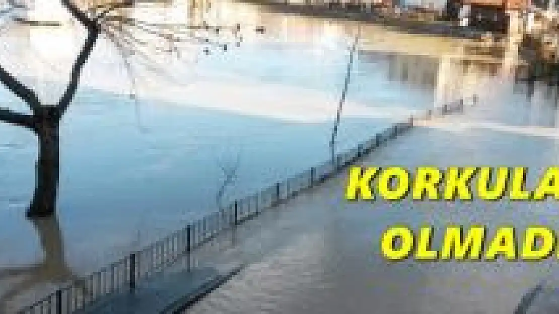 Bartın Irmağında taşkın görüntüleri 