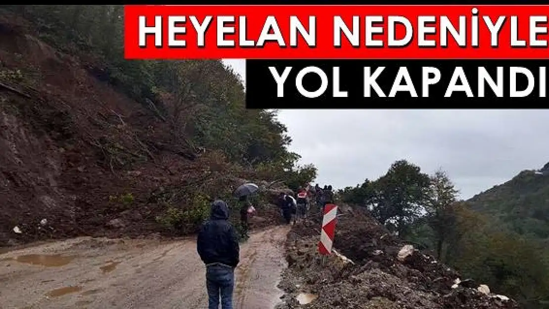 Bartın Kurucaşile Yolunda Heyelan