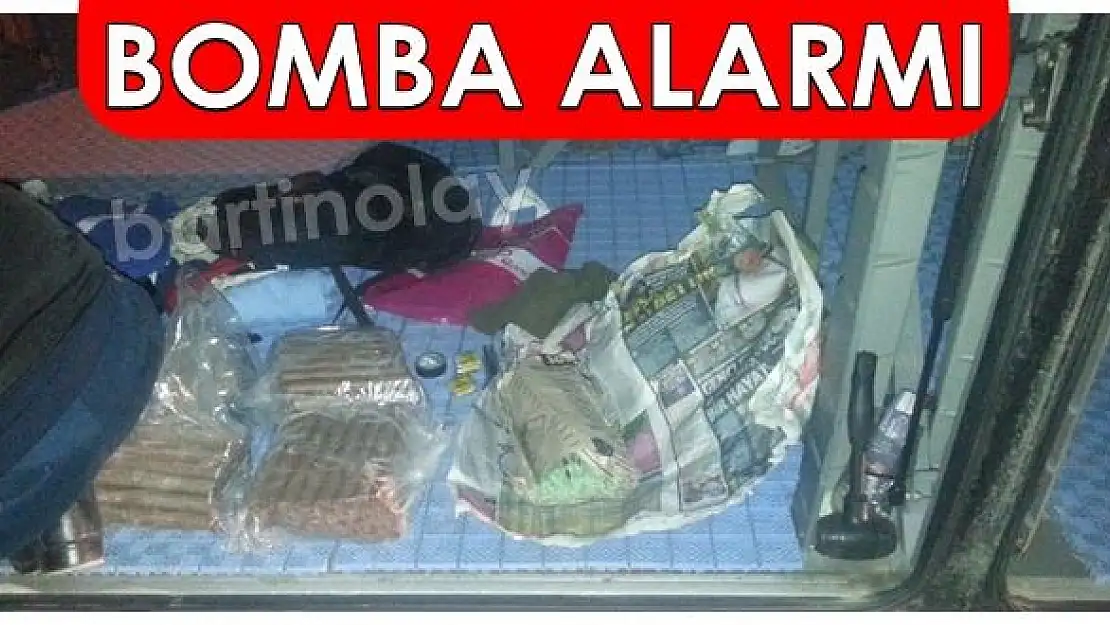 Bartın otobüsünde bomba alarmı