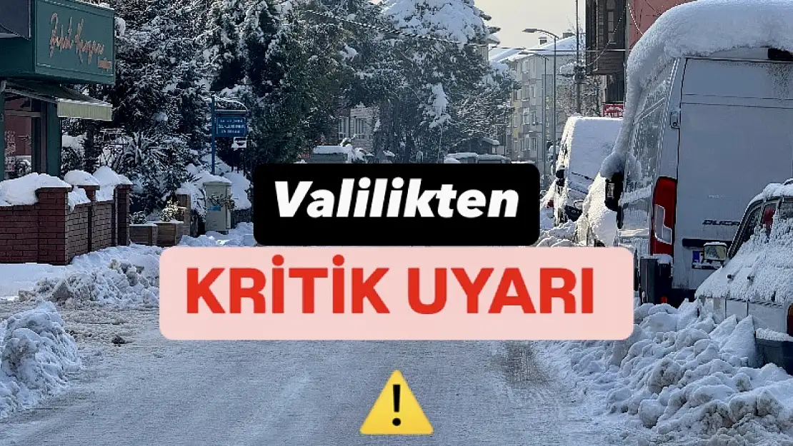 Bartın Valiliği'nden kritik uyarı