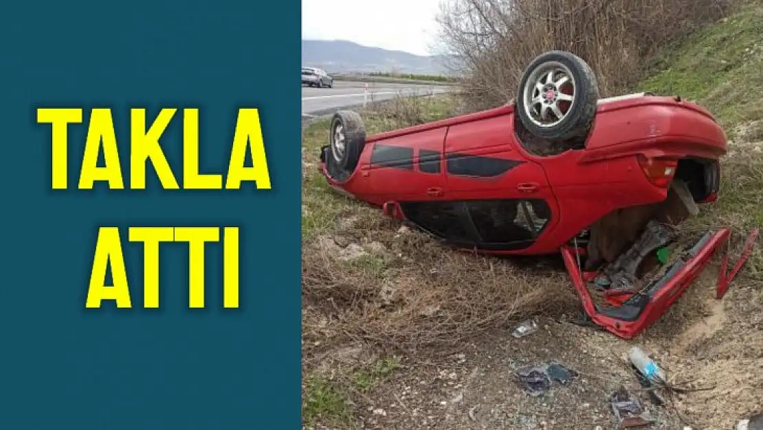 Bartınlı genç kaza yaptı