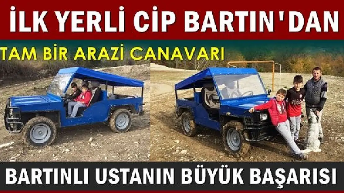 Bartınlı usta 4 çeker arazi aracı yaptı