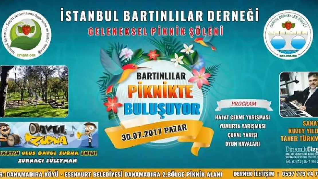 Bartınlılar Piknikte Buluşacak