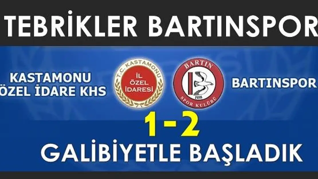 Bartınspor galibiyetle başladı