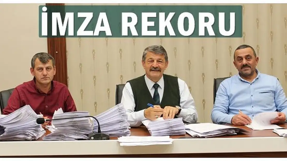 Başkandan imza rekoru