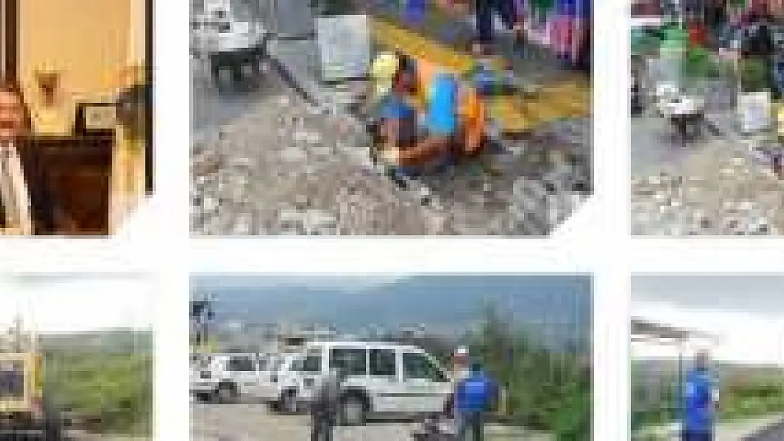 BELEDİYE EKİPLERİ HARIL HARIL ÇALIŞIYOR