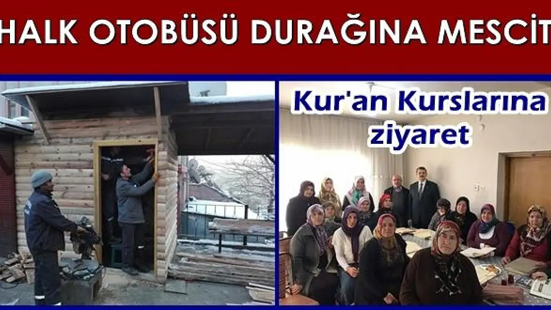 Belediyeden Halk Otobüsleri Durağına Mescit