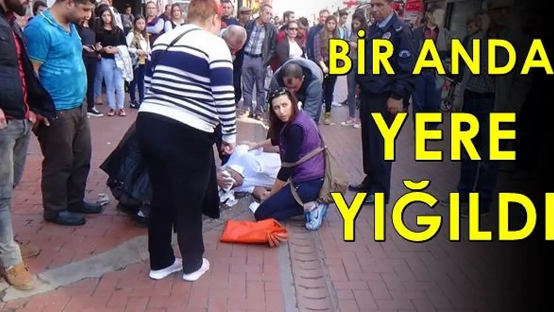 Bir anda yer yığıldı