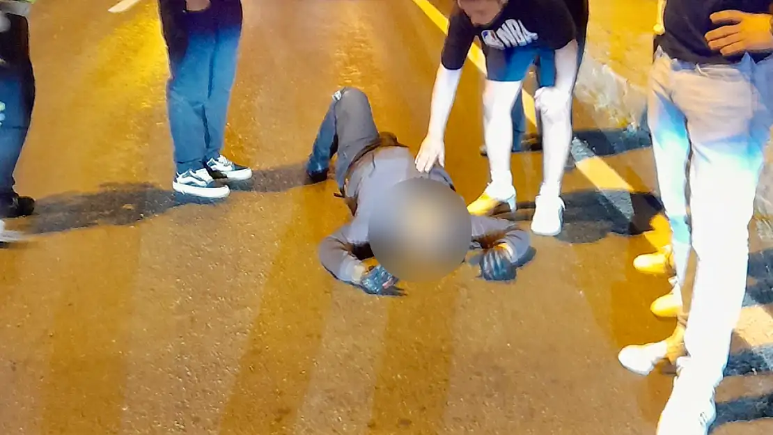 Bir anda yola çıktı, canından oldu