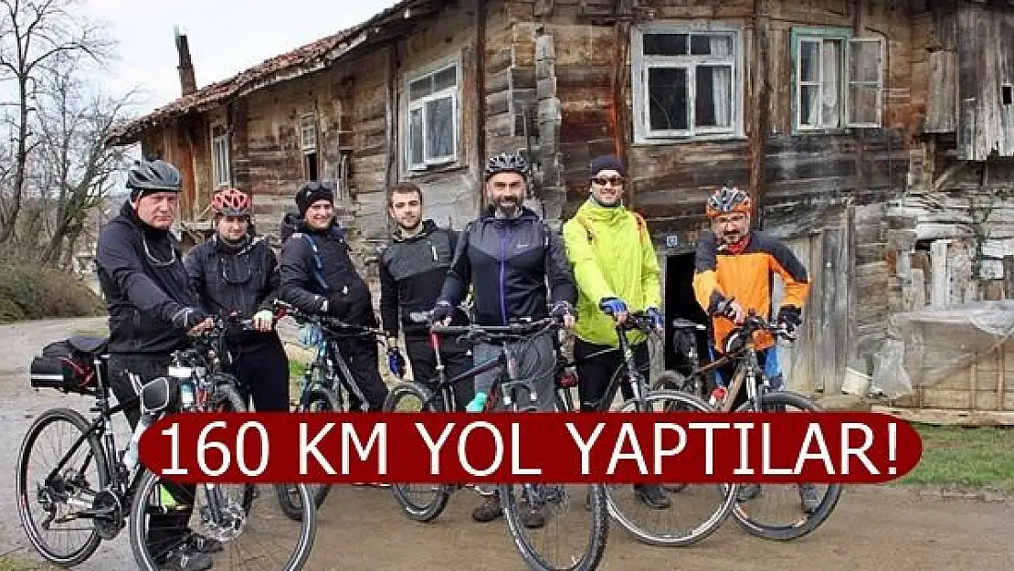 Bisikletçiler 160 KM tur attılar!