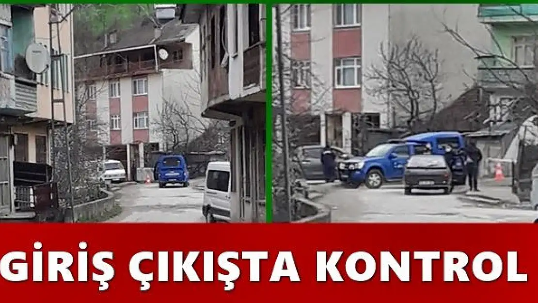 Bölgede giriş çıkışlar kontrol altında