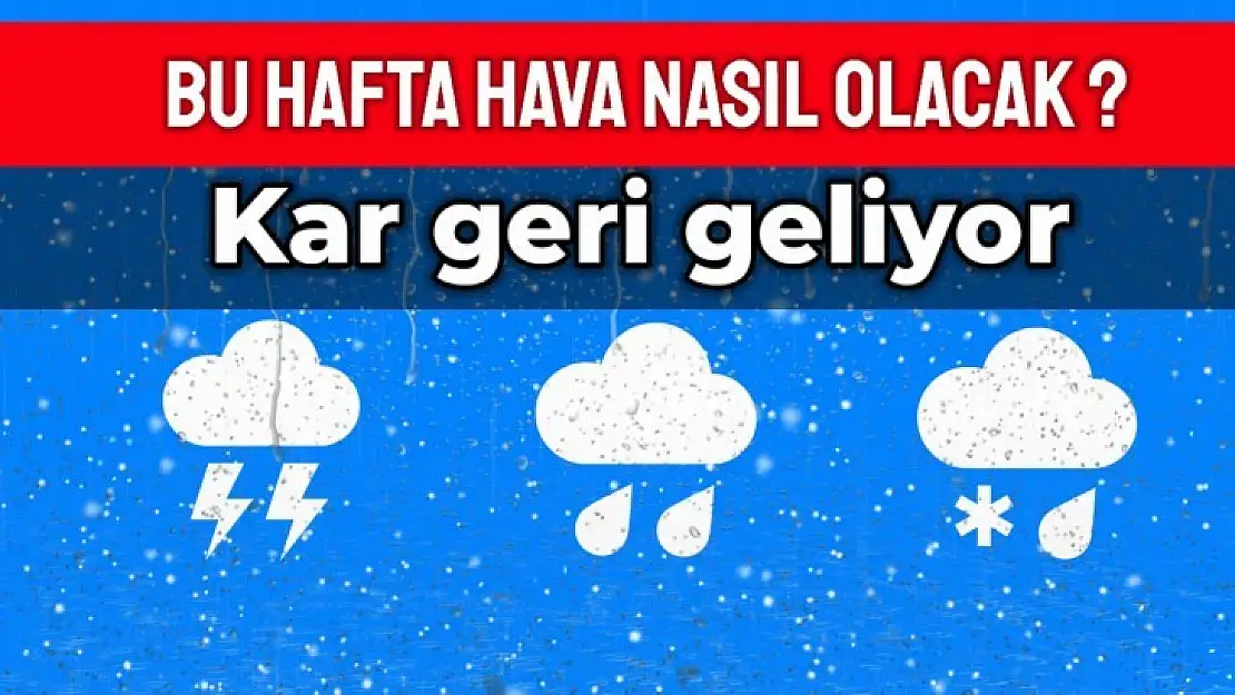 Bu hafta nasıl bir hava bizi bekliyor