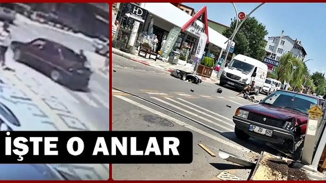 Bulvarda kaza, işte o anlar
