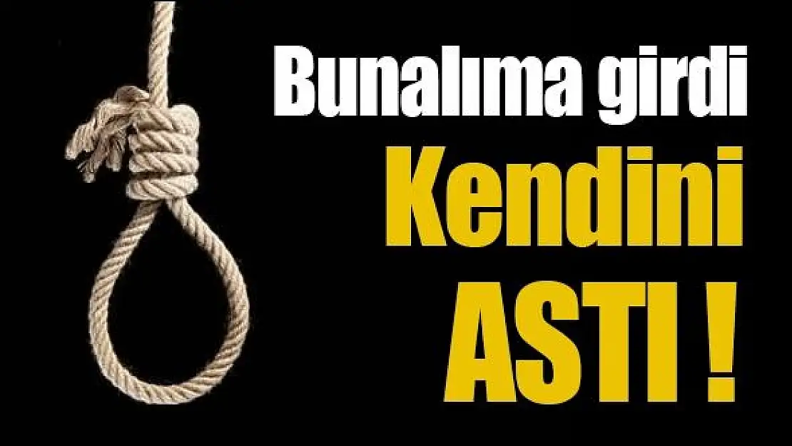 Bunalıma giren kadın kendini astı