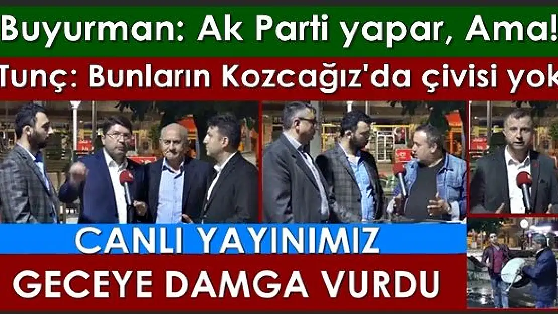 Bunu söyleyenlerin Kozcağız'da bir çivisi yok!