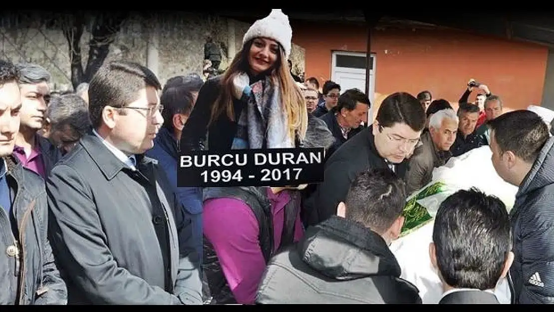 Burcu tabutun üzerinde gelinlik duvağı ile uğurlandı