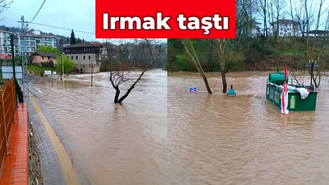 Çağlayan'da ırmak taştı