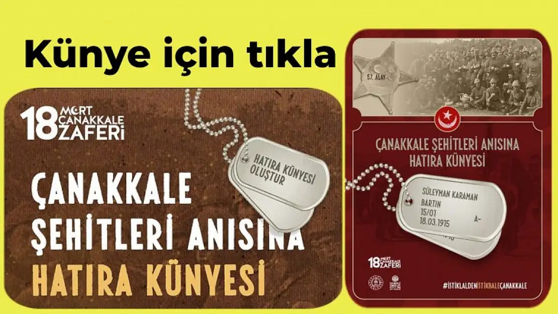 Çanakkale destanı için künye oluştur