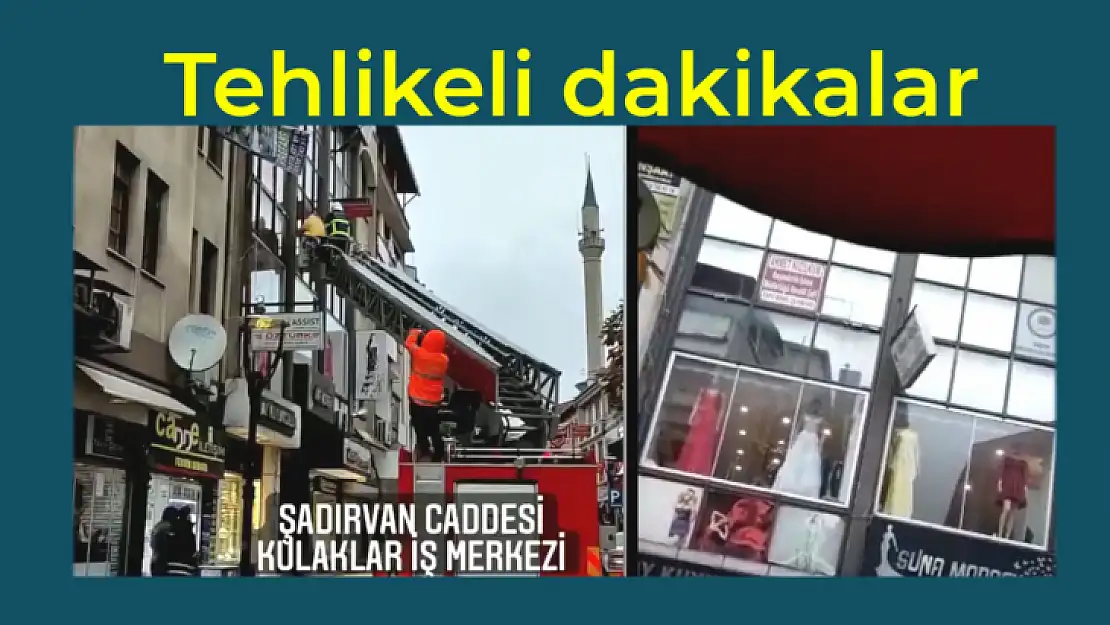 Çarşıda tehlikeli dakikalar