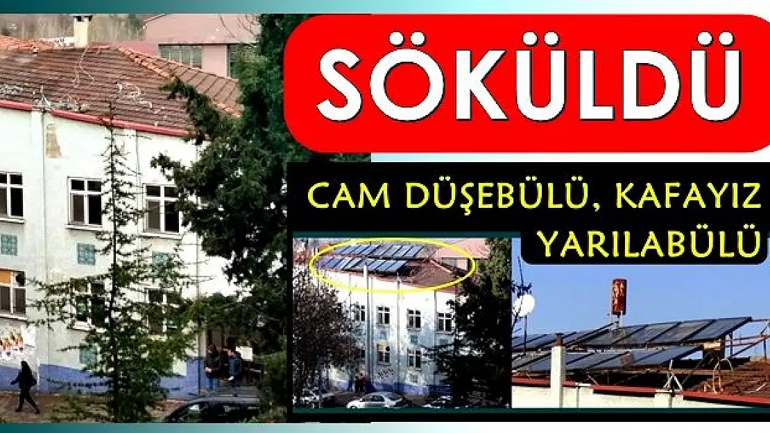 Çatıdaki tehlike ortadan kalktı